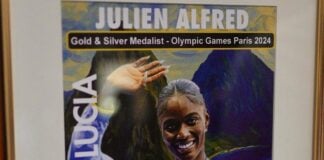 Saint Lucia immortalizes Julien Alfred on National Stamp Julien Alfred