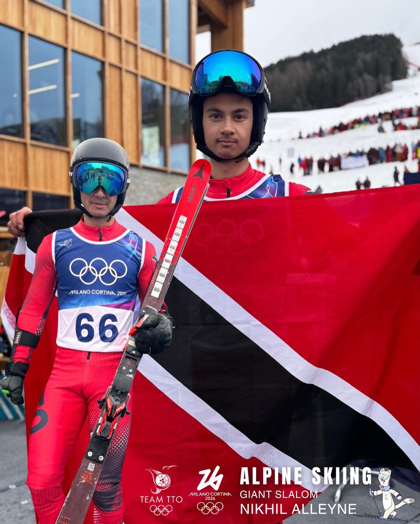Nikhil Alleyne makes history as TTO’s first male alpine skier at Winter Olympics