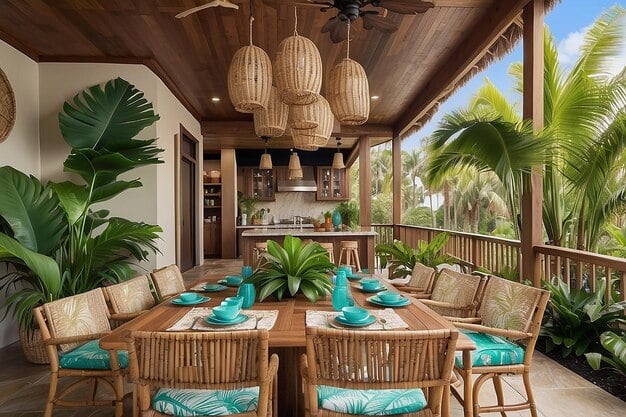 alfresco dining area