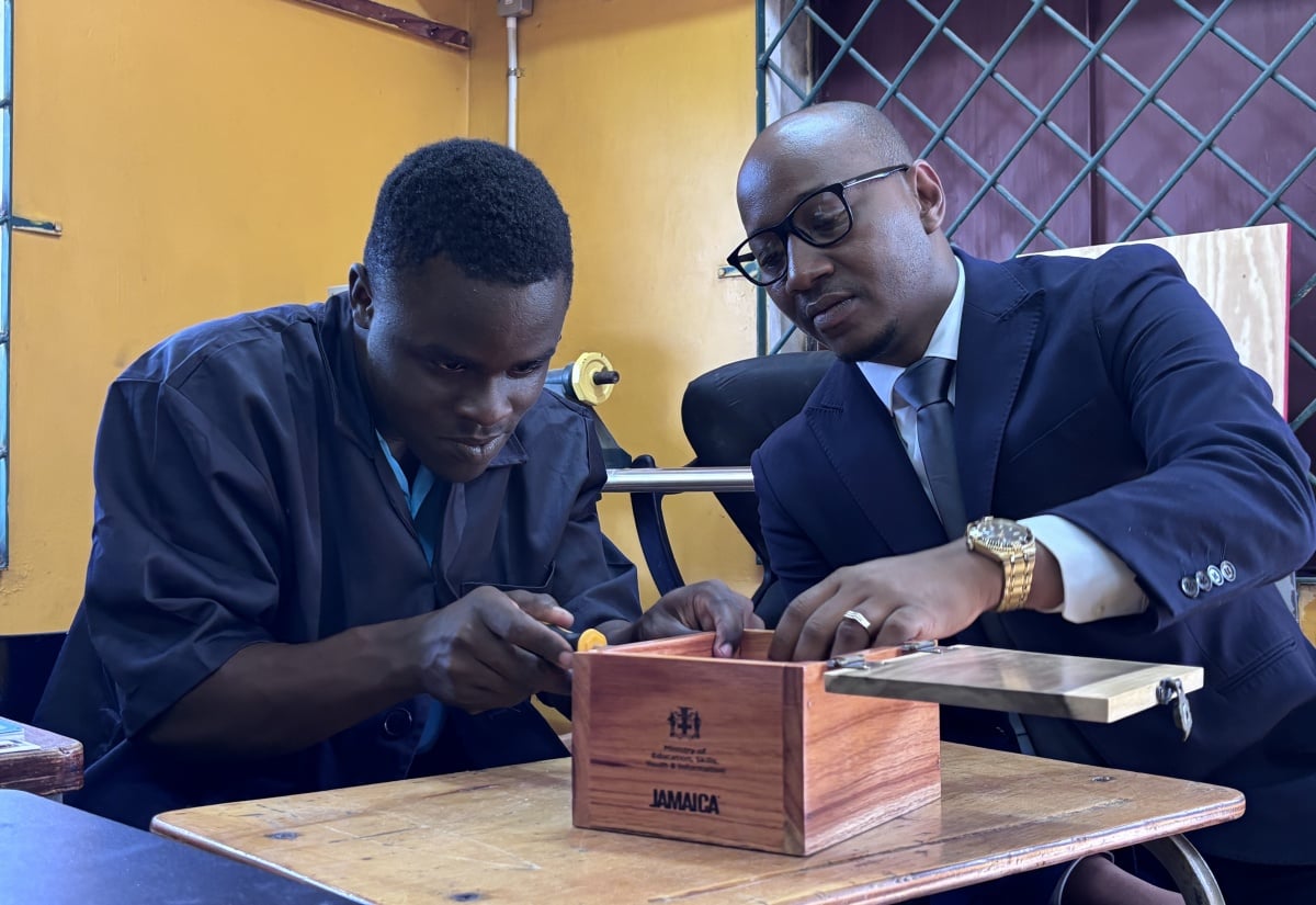 St. Lucia minister visits Windsor School of Special Education in Jamaica