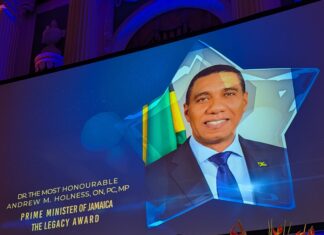 PM Andrew Holness honored with Legacy Award at AFUWI Gala in New York Andrew Holness