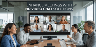 Enhance business meetings with HD video chat solutions