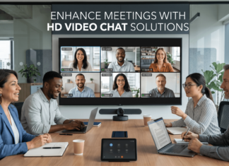 Enhance business meetings with HD video chat solutions