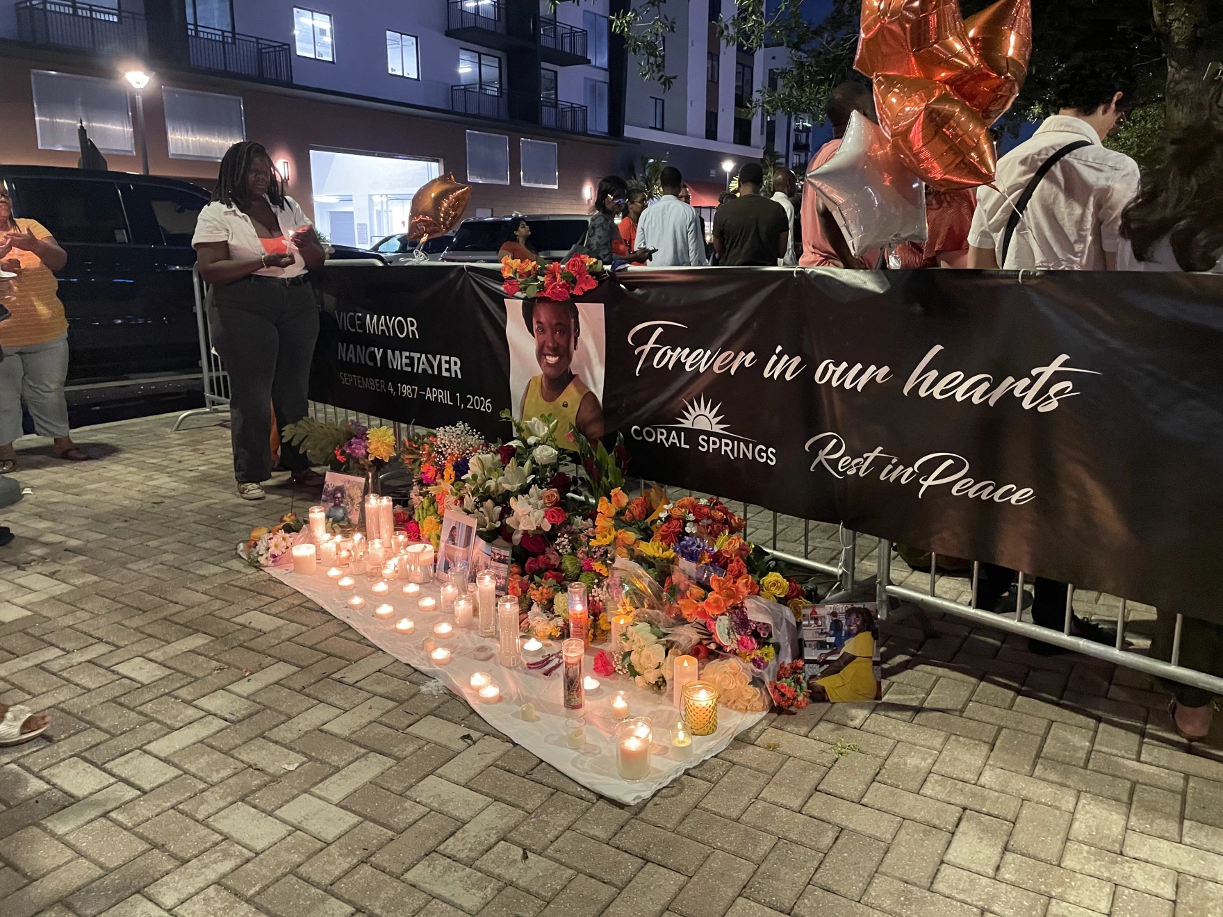 Coral Springs community holds candlelight vigil for Vice Mayor Nancy Metayer Bowen