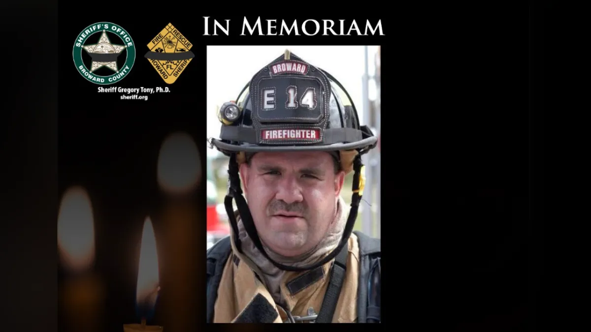 Broward Sheriff’s Office mourns firefighter who died at Fort Lauderdale Airport