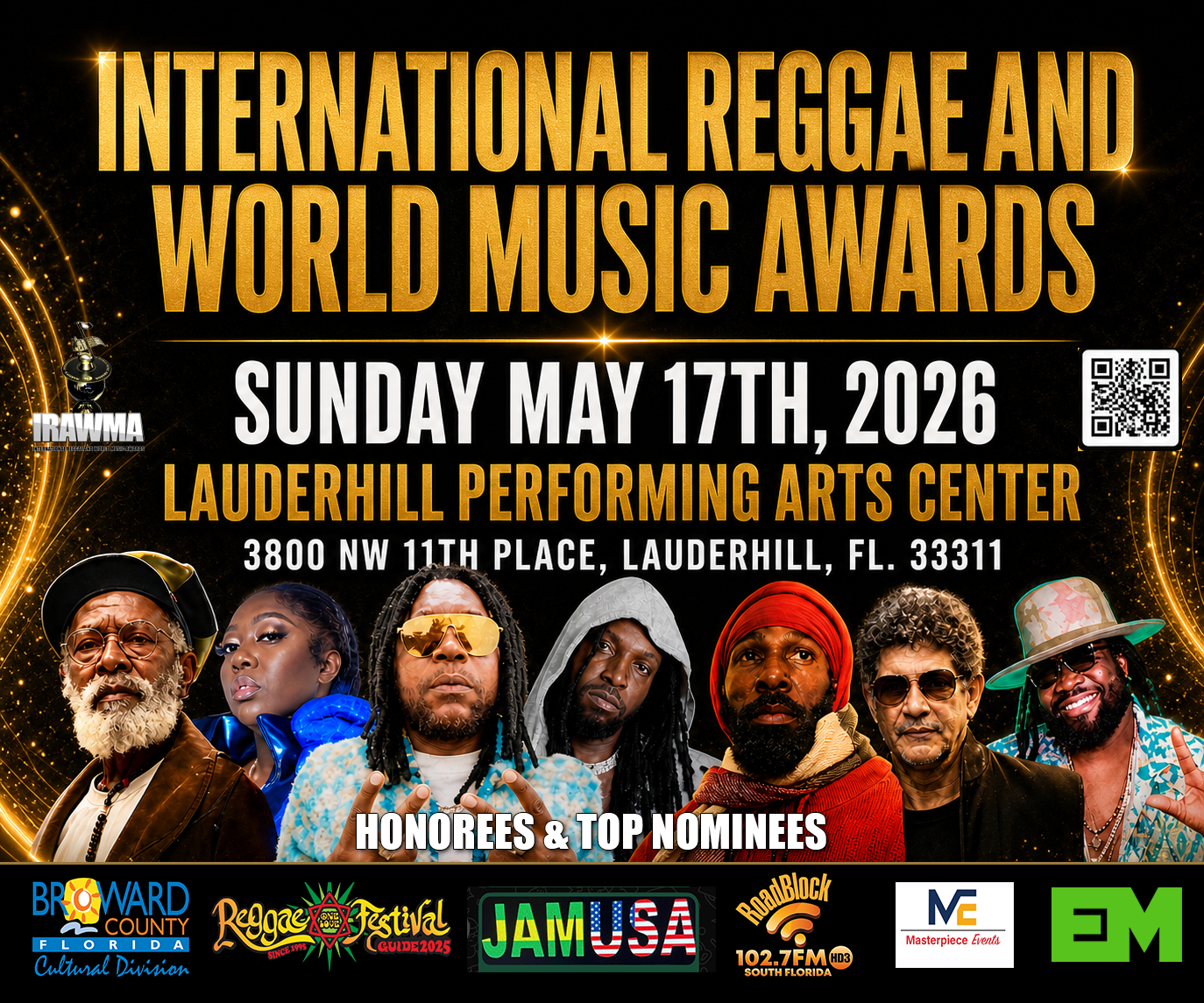 Banner Ad for 43rd IRAWMA with Honorees and Top Nominees