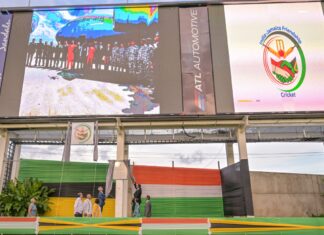 India and Jamaica strengthen ties with Sabina Park scoreboard gift