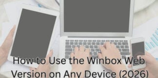 How to usse the Winbox web version on any device
